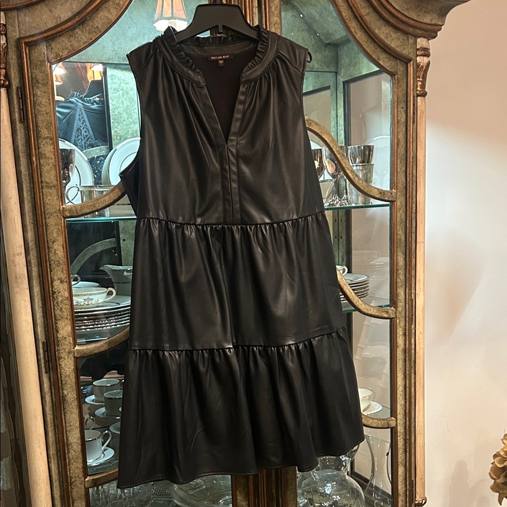 Skies Are Blue Black Mini Dress